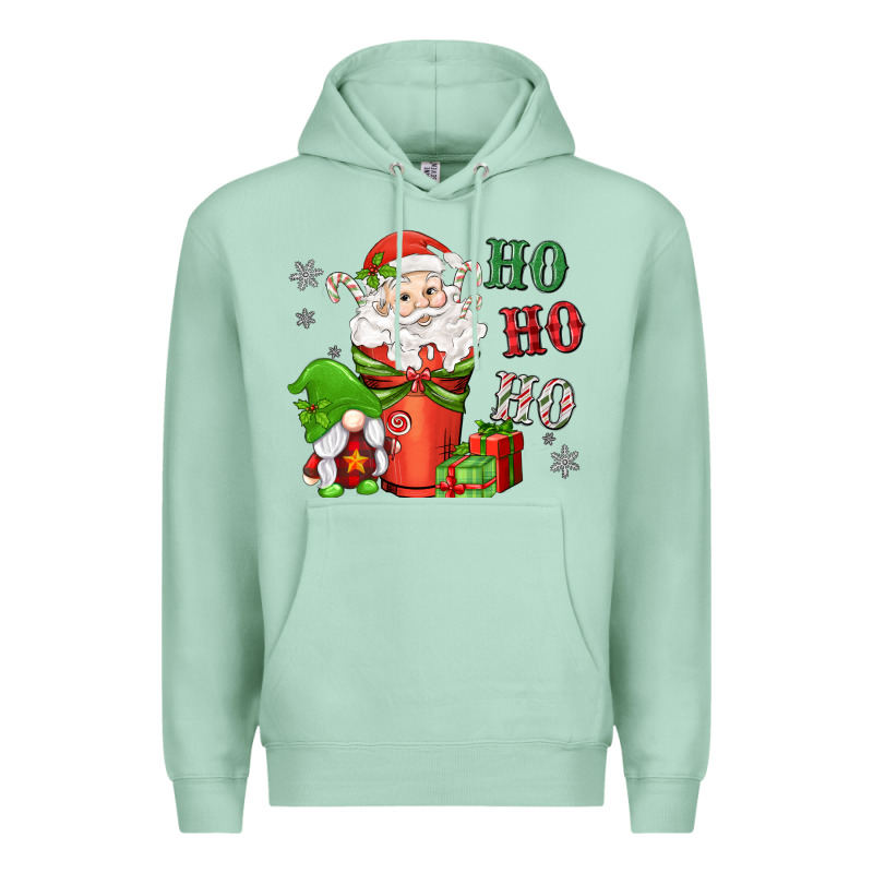 Ho Ho Ho Gnome Santa Coffee Cup Premium Hoodie by MaliasSmallBusiness | Teevron