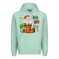 Seafoam ho ho ho gnome santa coffee cup Premium Hoodie - MaliasSmallBusiness
