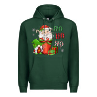 Sports Green ho ho ho gnome santa coffee cup Premium Hoodie - MaliasSmallBusiness