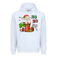 White ho ho ho gnome santa coffee cup Premium Hoodie - MaliasSmallBusiness