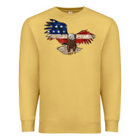 Antique Gold 4th july eagle Premium Sweatshirt - MaliasSmallBusiness