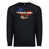 Black 4th july eagle Premium Sweatshirt - MaliasSmallBusiness