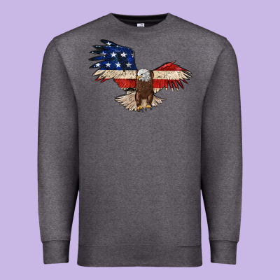 4th July Eagle Premium Sweatshirt Designed By Maliassmallbusiness