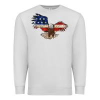 Dove Grey 4th july eagle Premium Sweatshirt - MaliasSmallBusiness