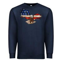 Navy 4th july eagle Premium Sweatshirt - MaliasSmallBusiness