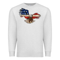 Oatmeal Heather 4th july eagle Premium Sweatshirt - MaliasSmallBusiness