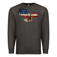 Smoke 4th july eagle Premium Sweatshirt - MaliasSmallBusiness
