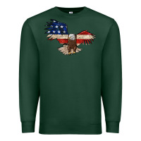Sports Green 4th july eagle Premium Sweatshirt - MaliasSmallBusiness