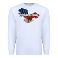 White 4th july eagle Premium Sweatshirt - MaliasSmallBusiness