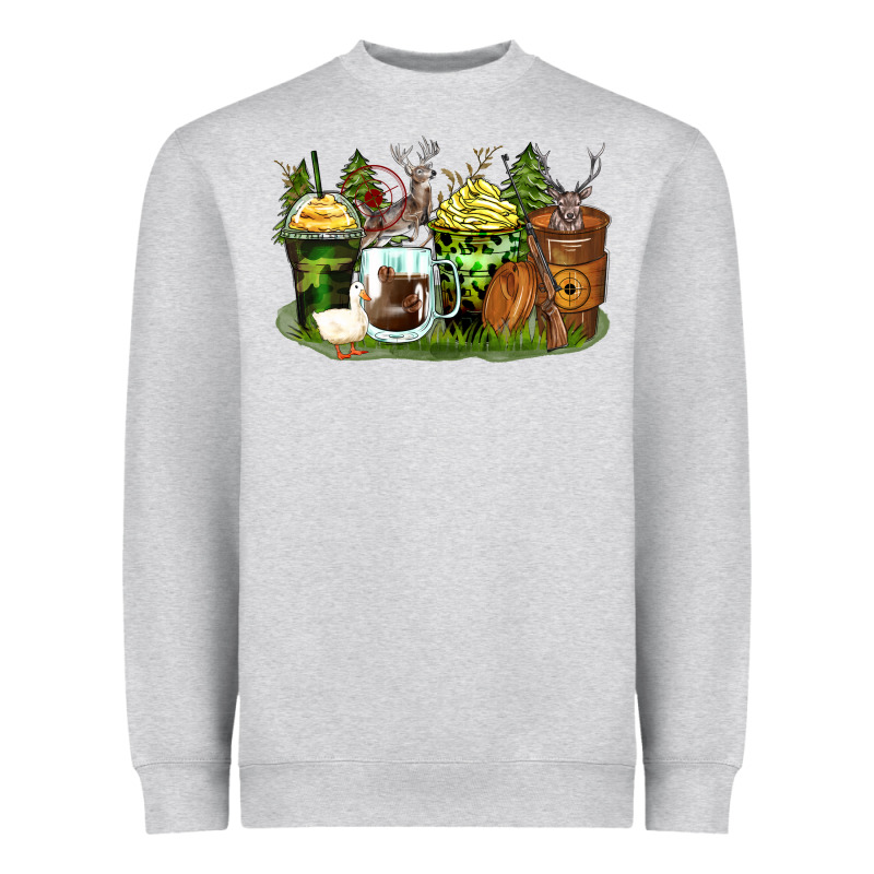 Hunter Coffee Cups Heavyweight Sweatshirt by Zillion Design Studio | Teevron
