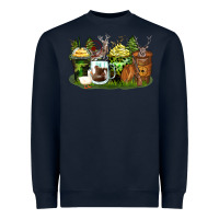 Navy hunter coffee cups Heavyweight Sweatshirt - Zillion Design Studio