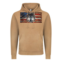Vintage Camel Wolf with american flag and leopard Vintage Hoodie - RanaPortraitStore