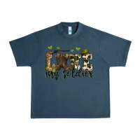 Midnight Navy love my soldier Urban Heavy Tee - Zillion Design Studio
