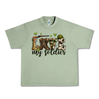Oil Green love my soldier Urban Heavy Tee - Zillion Design Studio