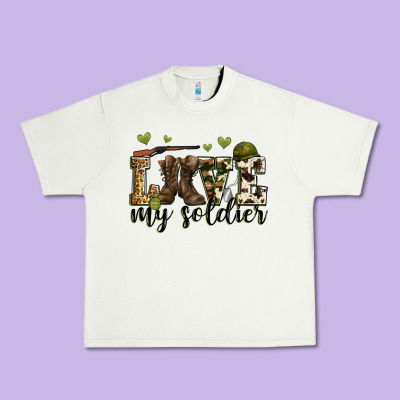 Love My Soldier Urban Heavy Tee Designed By Zillion Design Studio