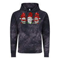 Cloud Black gnome with christmas lights Vintage Hoodie - JahusDesignShop