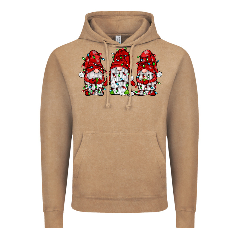 Gnome With Christmas Lights Vintage Hoodie by JahusDesignShop | Teevron