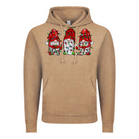 Vintage Coffee gnome with christmas lights Vintage Hoodie - JahusDesignShop