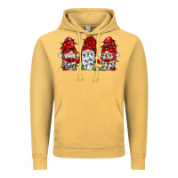 Vintage Mustard gnome with christmas lights Vintage Hoodie - JahusDesignShop