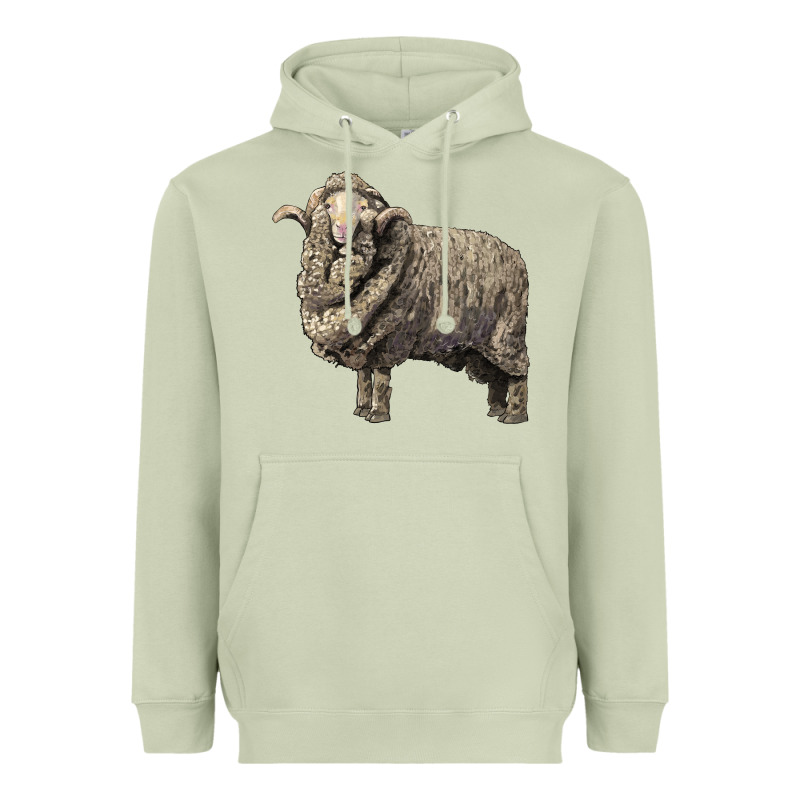 Merino Wool Sheep Heavyweight Hoodie by LillyAllenDesigns | Teevron