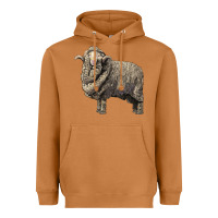 Meerkat merino wool sheep Heavyweight Hoodie - LillyAllenDesigns