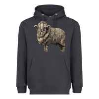 Smoke merino wool sheep Heavyweight Hoodie - LillyAllenDesigns