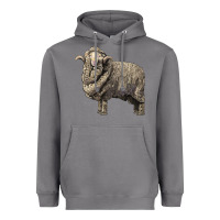 Storm merino wool sheep Heavyweight Hoodie - LillyAllenDesigns