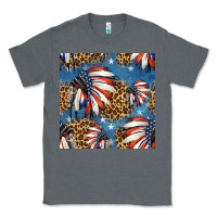 Charcoal Heather 4th of july indian headdress seamless pattern Classic Tee - HRA Design Shop