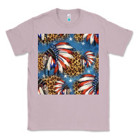 Lilac 4th of july indian headdress seamless pattern Classic Tee - HRA Design Shop
