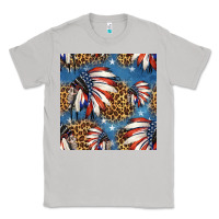 Moon Dust 4th of july indian headdress seamless pattern Classic Tee - HRA Design Shop