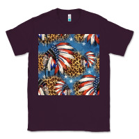 Plum 4th of july indian headdress seamless pattern Classic Tee - HRA Design Shop