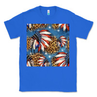True Royal 4th of july indian headdress seamless pattern Classic Tee - HRA Design Shop