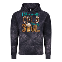 Cloud Black i like my coffee cold like my soul Vintage Hoodie - texasbilliewilder