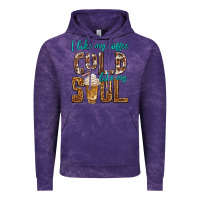 Cloud Purple i like my coffee cold like my soul Vintage Hoodie - texasbilliewilder
