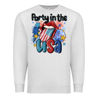 Oatmeal Heather party in the usa Premium Sweatshirt - MaliasSmallBusiness