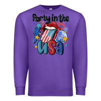 Purple party in the usa Premium Sweatshirt - MaliasSmallBusiness