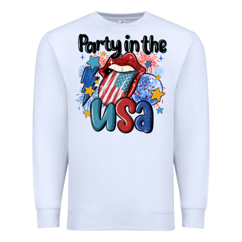 Party In The Usa Premium Sweatshirt by MaliasSmallBusiness | Teevron