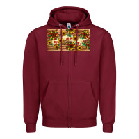 Burgundy juneteenth sunflower's licence plate template Zipper Hoodie - Artiststas