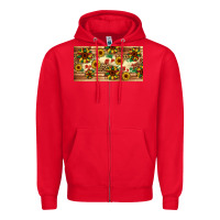 Red juneteenth sunflower's licence plate template Zipper Hoodie - Artiststas