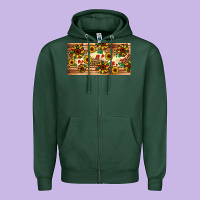 Juneteenth Sunflower's Licence Plate Template Zipper Hoodie Designed By Artiststas