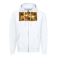 White juneteenth sunflower's licence plate template Zipper Hoodie - Artiststas