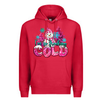 Cardinal im so freaking cold pink christmas snowman Premium Hoodie - MaliasSmallBusiness