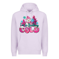Lilac im so freaking cold pink christmas snowman Premium Hoodie - MaliasSmallBusiness
