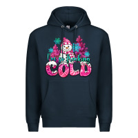 Navy im so freaking cold pink christmas snowman Premium Hoodie - MaliasSmallBusiness