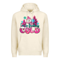 Tofu im so freaking cold pink christmas snowman Premium Hoodie - MaliasSmallBusiness