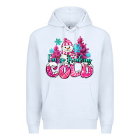 White im so freaking cold pink christmas snowman Premium Hoodie - MaliasSmallBusiness