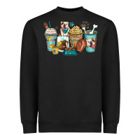 Black english bulldog coffee cups Heavyweight Sweatshirt - Zillion Design Studio