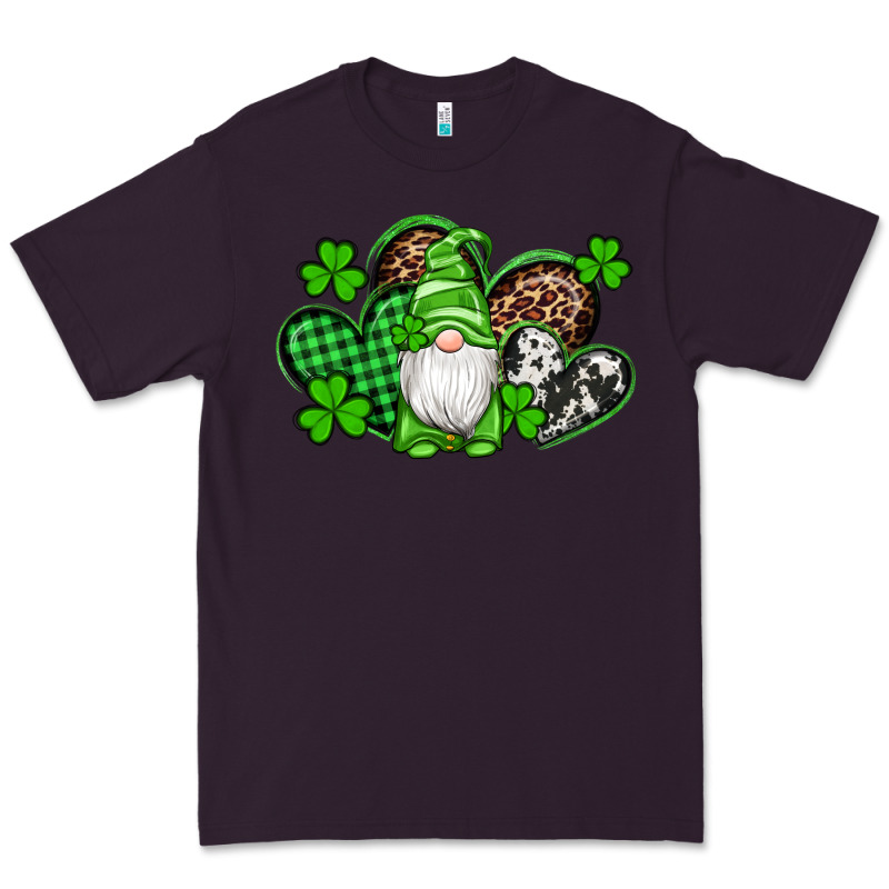 St Patricks Day Gnome With Western Hearts Premium Tee by Artiststas | Teevron
