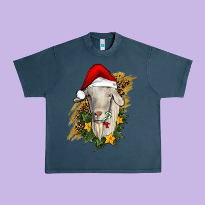 Christmas Goat Urban Heavy Tee Designed By Ranaportraitstore