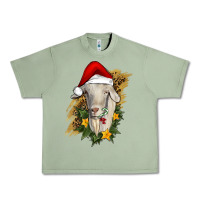 Oil Green christmas goat Urban Heavy Tee - RanaPortraitStore